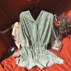 Magnolia Lace V-Neck Romper